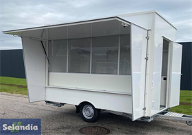 De-luxe New Line 340 salgsvogn m/plexiglas og læskærme