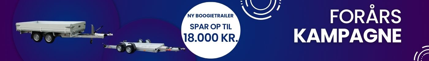 Boogietrailer tilbud » Stort udvalg, med bremser, 750-3500 kg