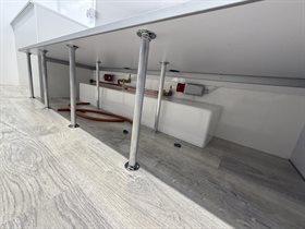 Gasinstallation m/ 4 haner