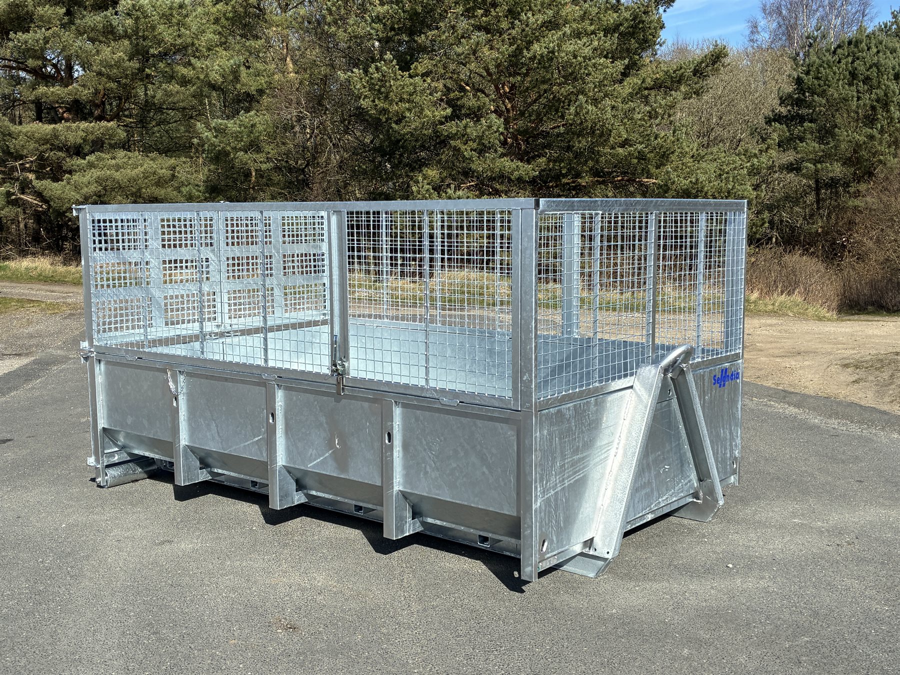 Gittersider for Konos XL stålcontainer 100 cm