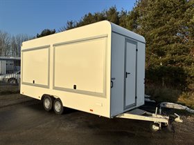 Aeroline 523 salgsvogn m/skab, vask - sort inventar