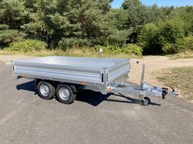 VZ Light boogietrailer med indbyggede ramper 2700 kg. totalvægt ladmål 317x162