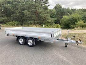 VZ light boogietrailer totalvægt 2700 kg. ladmål 367x182 med aluminiumssider