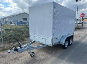 Demo BSX.2500-301 ladtrailer m/boogie og høj presenning