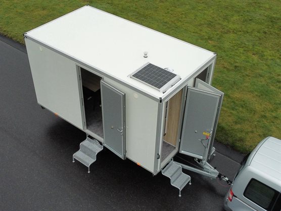 Pionervogn ideel til steder, hvor der ikke findes tilslutning til ekstern el, vand og kloak