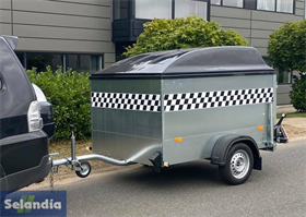 Gokart trailer m/sort låg